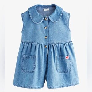 NEXT Denim Sleeveless Romper 12-18m